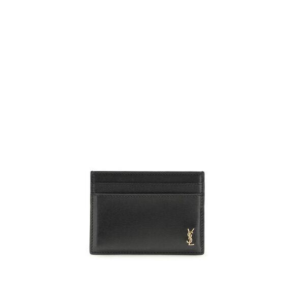 Saint Laurent Black Calf Leather Bos Taurus Men's Wallet